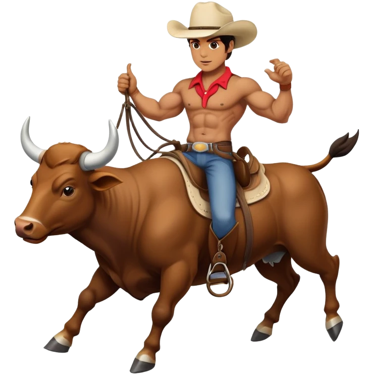  Man riding a bull  emoji