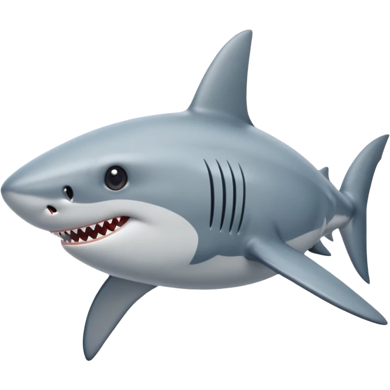 Shark with star eyes emoji