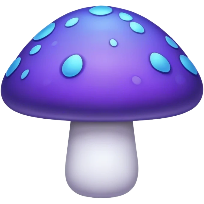 Purple and blue shroom emoji