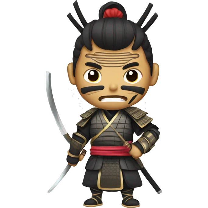 Samurai with Oni mask emoji