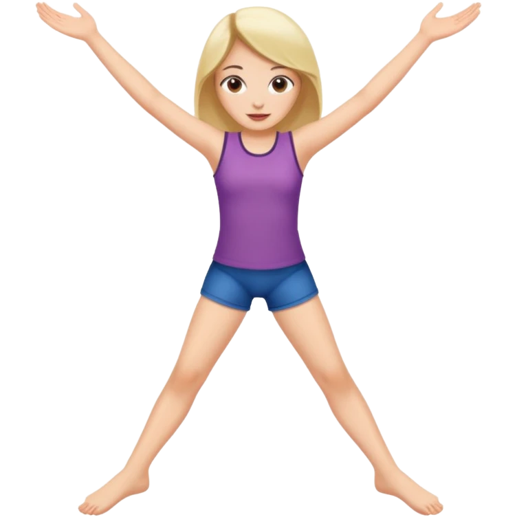 Girl opening legs emoji