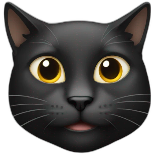 gato preto emoji