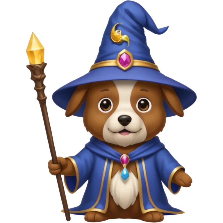 Dog wizard emoji