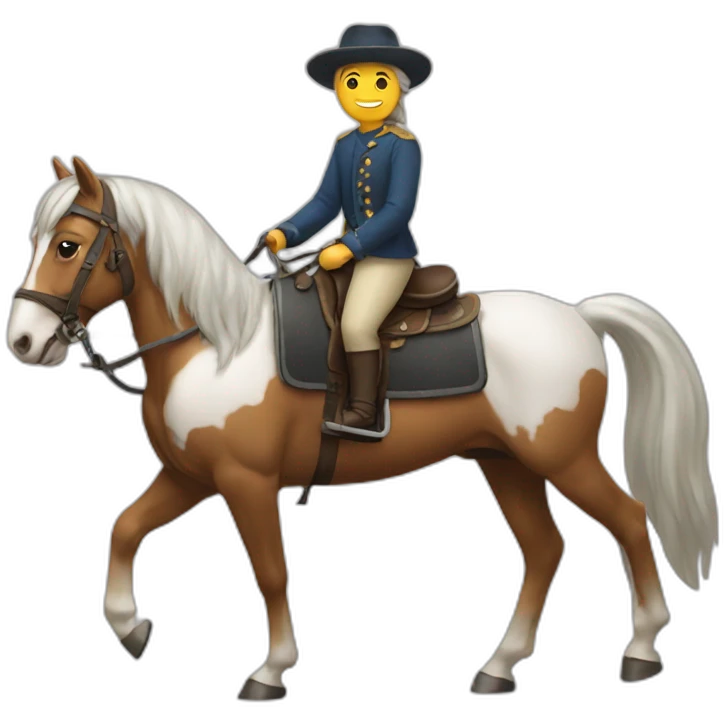 chat sur un cheval emoji