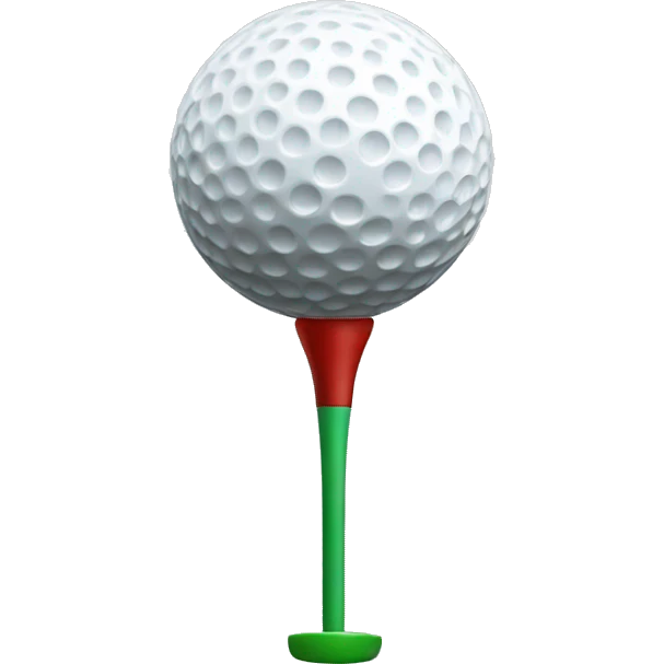golf tee on golf curse emoji