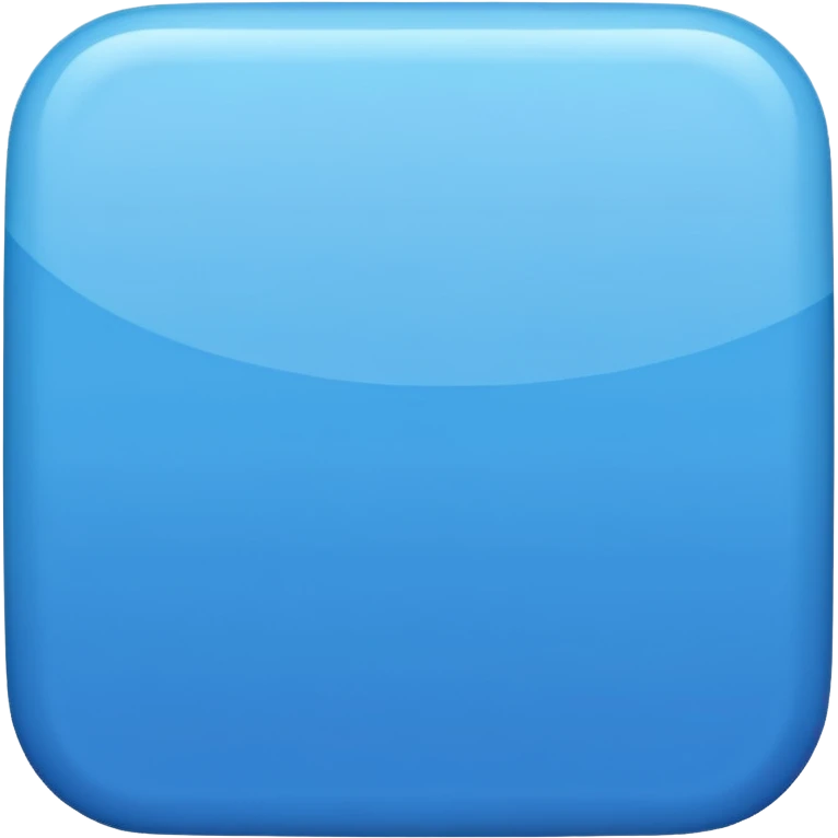 A blue square emoji