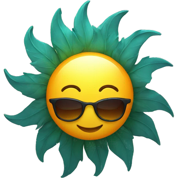 sun with sunglasses emoji