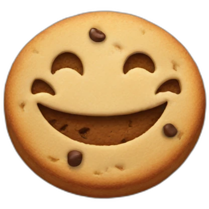 single smiling cookie emoji