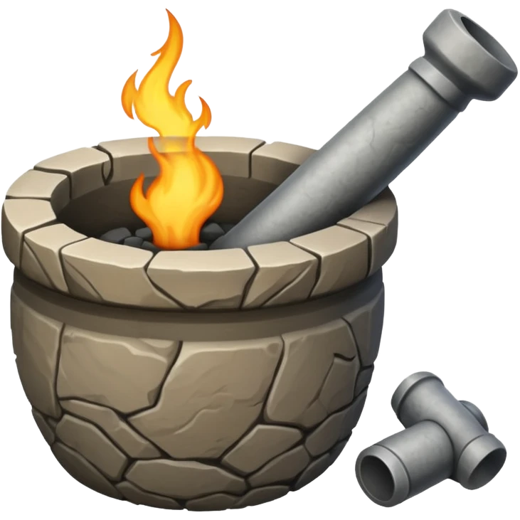 a mortar without pestle emoji