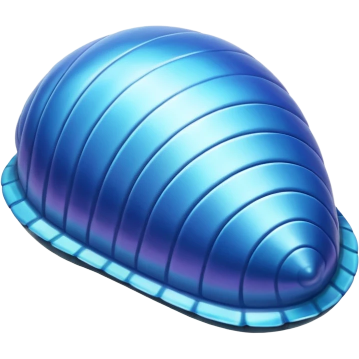 Iridescent blue shell  emoji