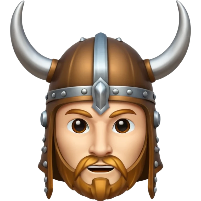 Solo el casco vikingo con cuernos sin cara de persona emoji