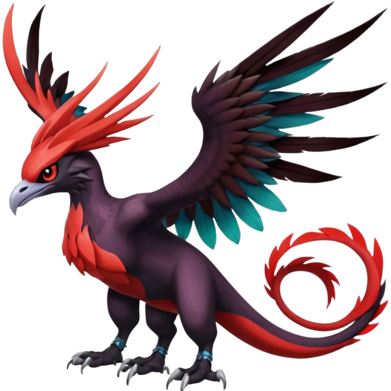 Yveltal-Noivern-Lugia-Fakémon-hybrid-creature (full body)  emoji