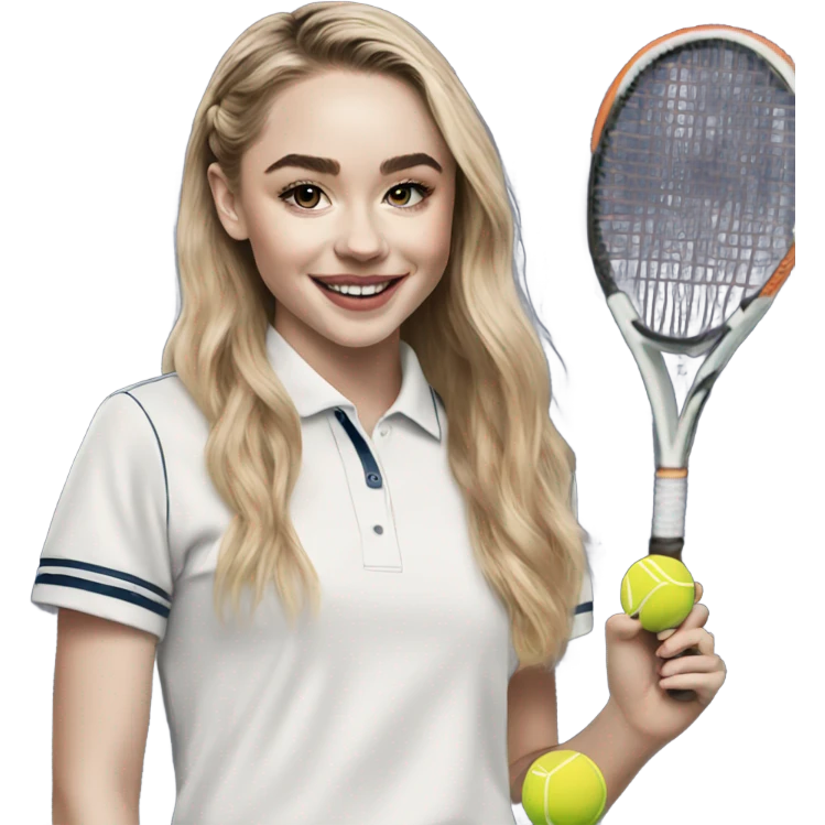 Sabrina carpenter playing tennis emoji