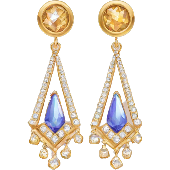 fancy earrings  emoji