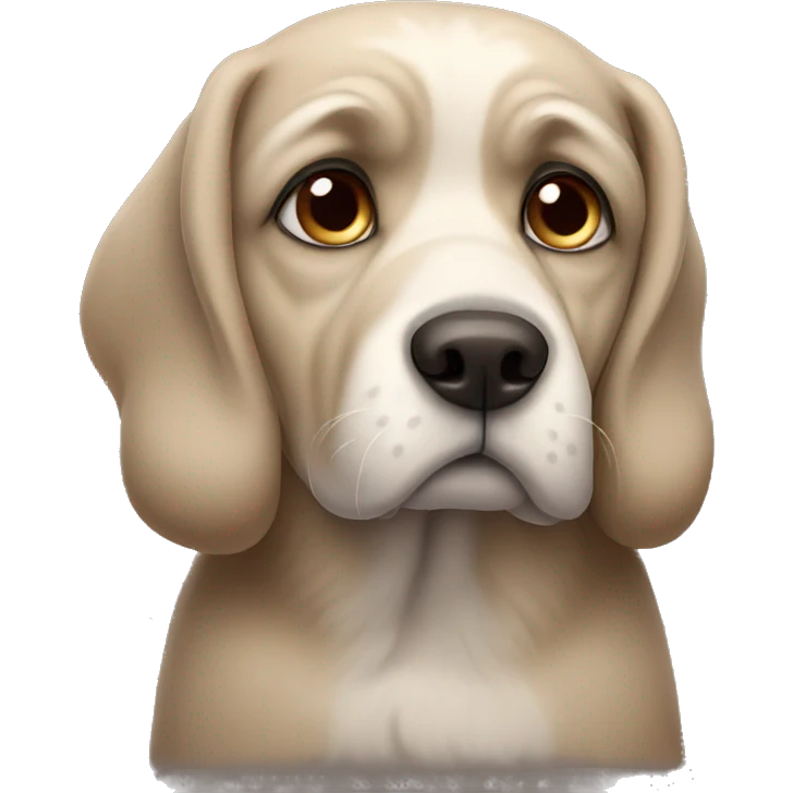sad dog emoji