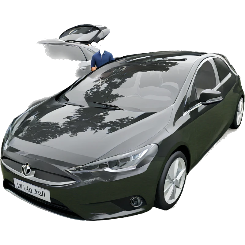 sports car in nature scene emoji