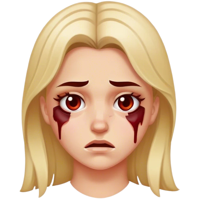 White girl beaten up emoji