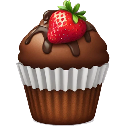 straberry chocolate muffin emoji