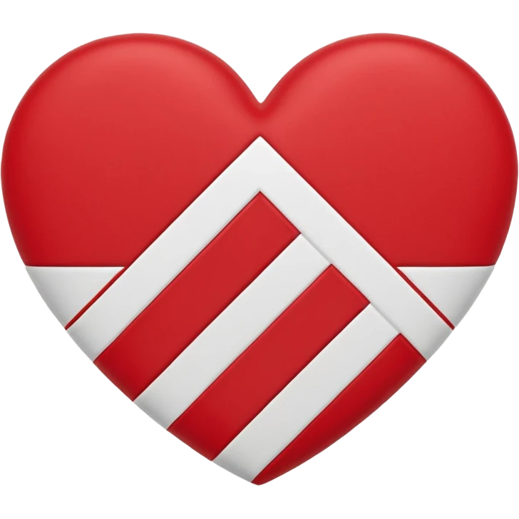 Adidas stripes heart emoji
