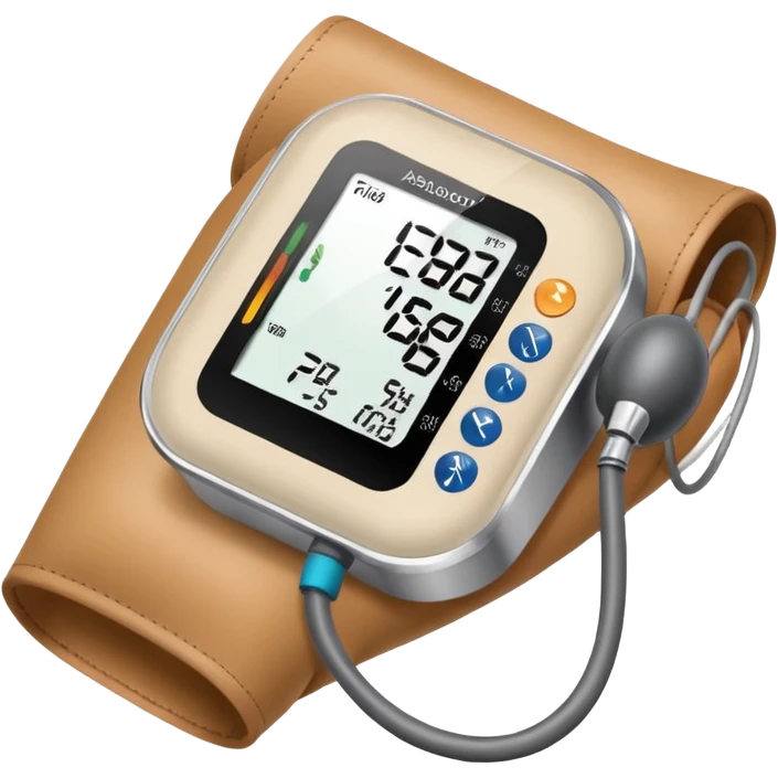 blood pressure cuff on upper arm emoji