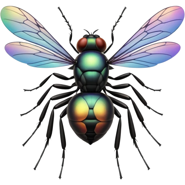 A swarm of Flies everywhere emoji