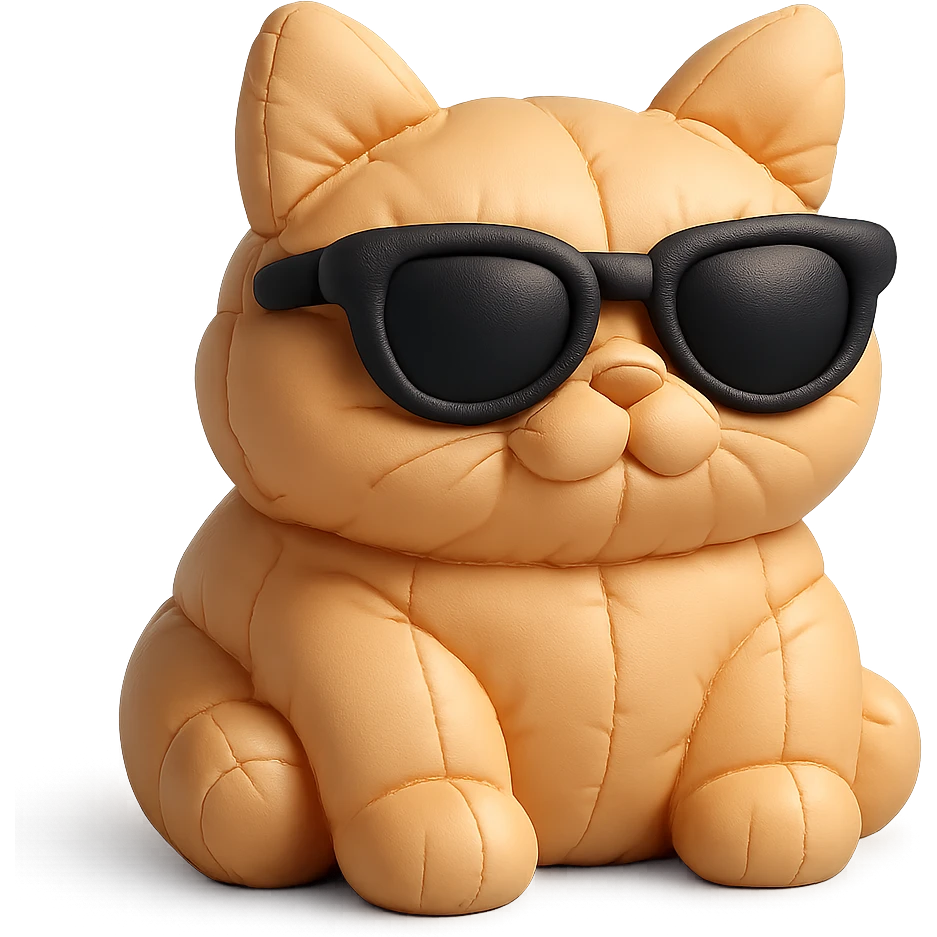 Cat wearing sunglasses emoji