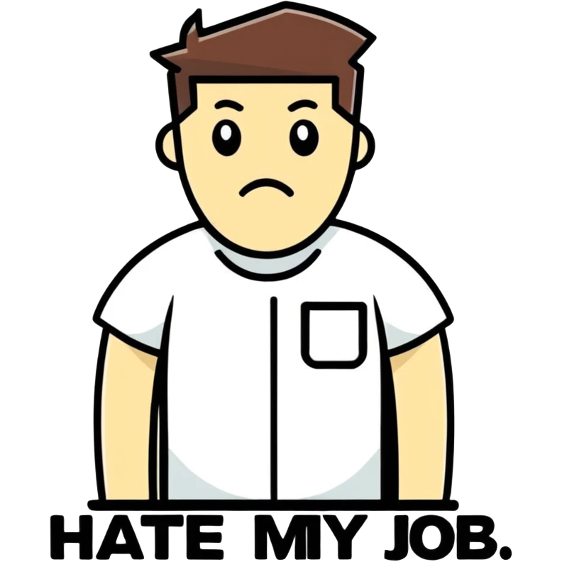 Hate my job  emoji