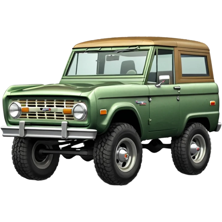 medium green classic ford bronco emoji