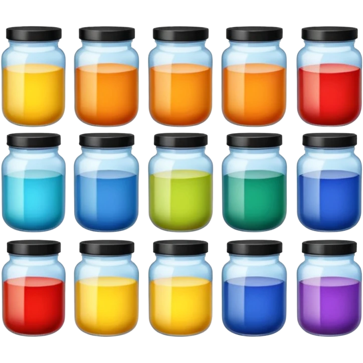 paint jars
 emoji