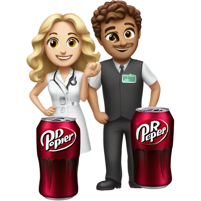 Dr Pepper with bestie emoji