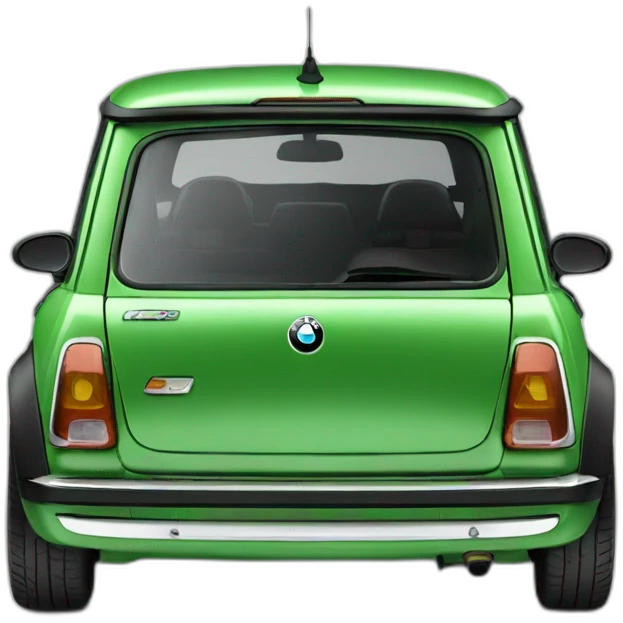 BMW Mini 5-Door Green emoji