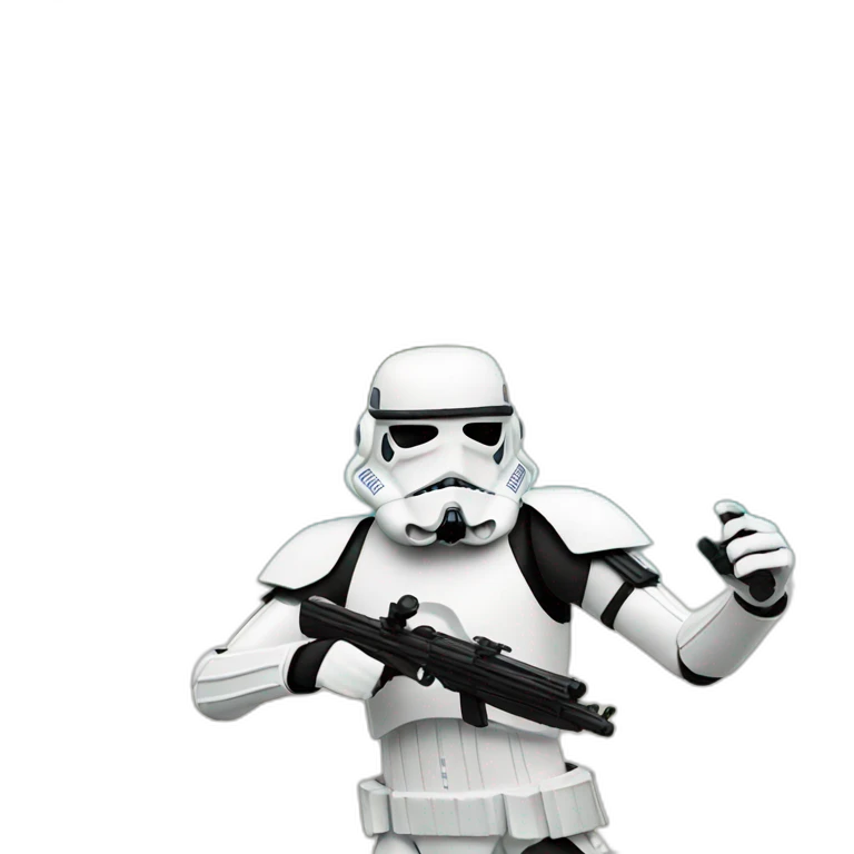 Tropical dancing stormtrooper emoji