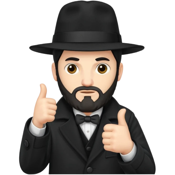 orthodox jew thumbs down emoji