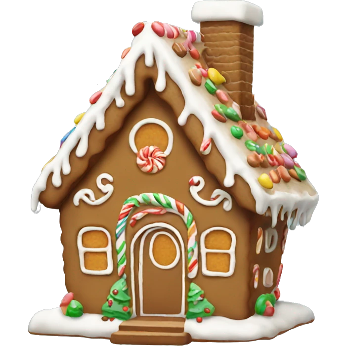 gingerbread house emoji