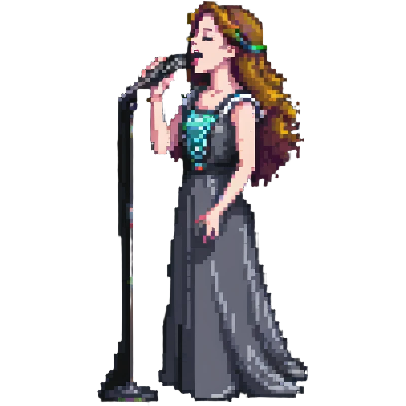 lady singing a birthday song emoji