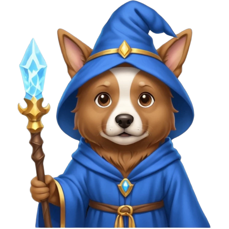 Dog wizard emoji