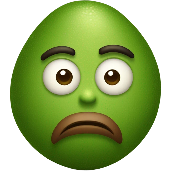 angry avocado  emoji