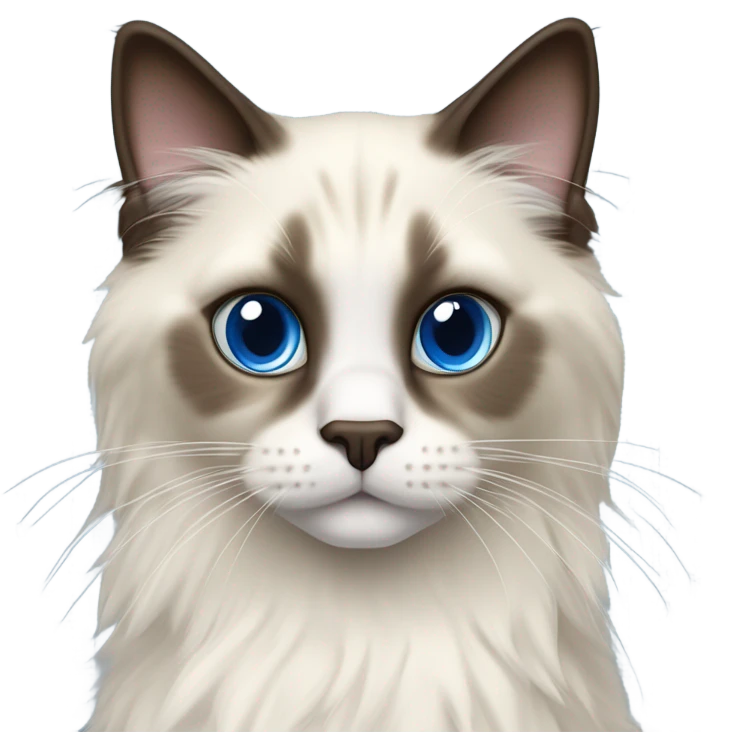 Ragdoll cat seal color point emoji
