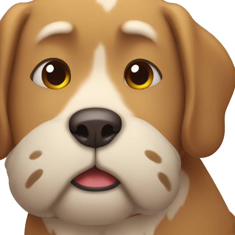 tired dog emoji
