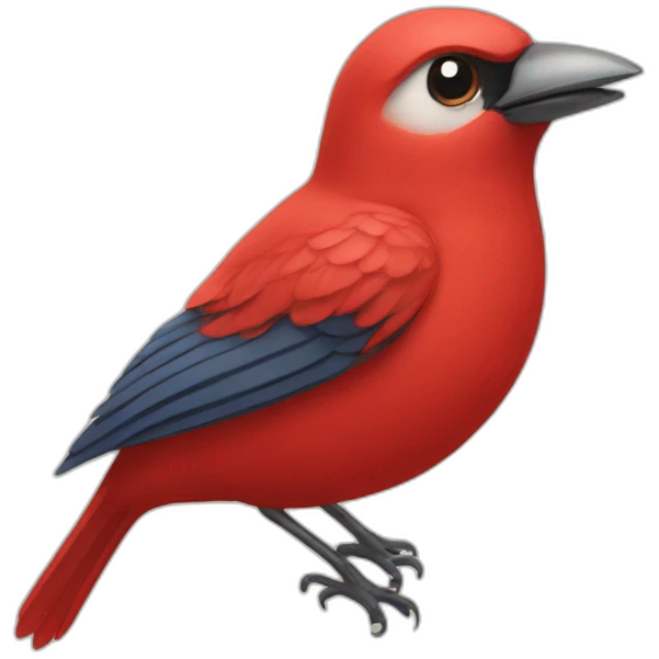 red bird emoji