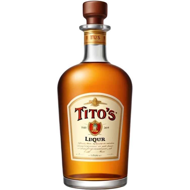 Tito’s liquor bottle emoji