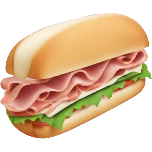 Big Italian Sandwich with mortadella  emoji