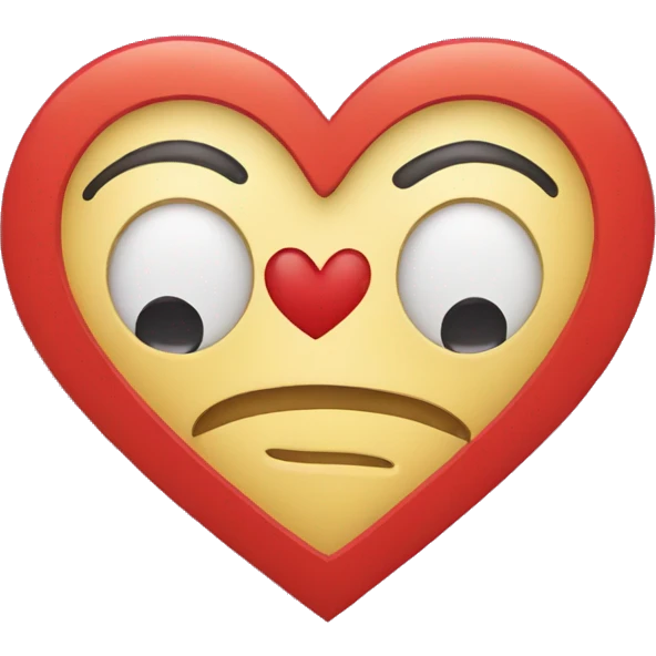 Corazón y un solo ojo dentro emoji