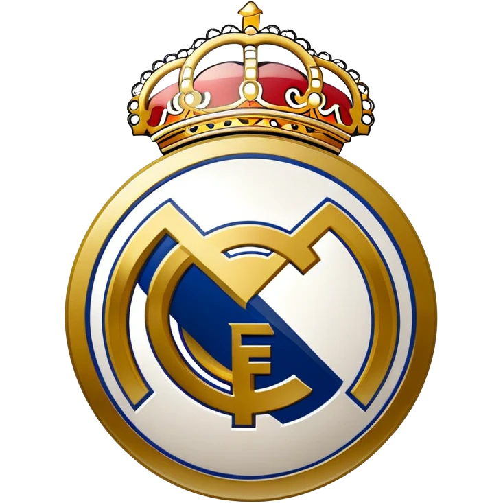 Real Madrid football club logo emoji