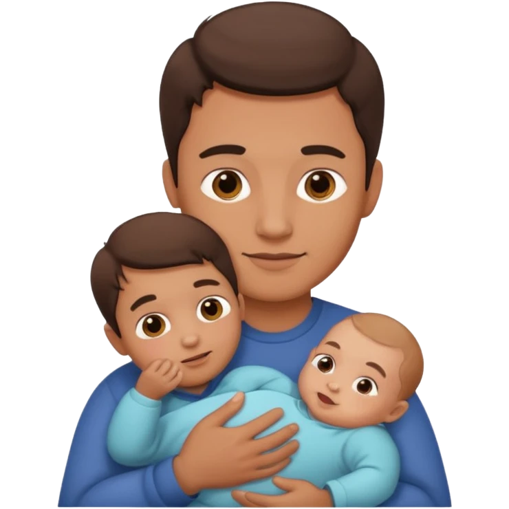Man with one Baby. emoji