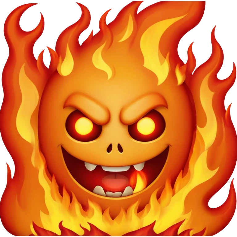 Burning in hell  emoji