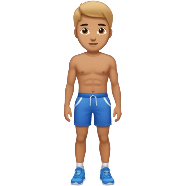 Man with appendage between legs emoji