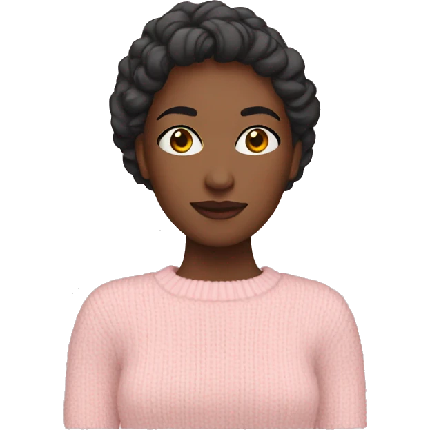 woman light pink sweater emoji