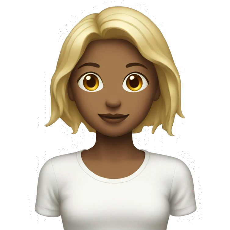 a girl and a mom white emoji