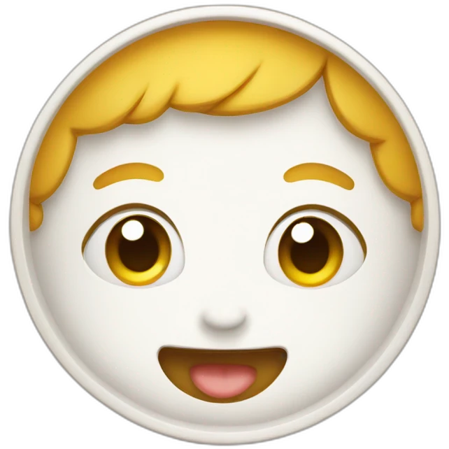 cute-plate happy emoji